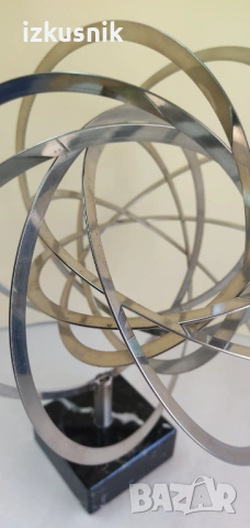 Пластика от инокс и мрамор– армирална сфера, снимка 8 - Статуетки - 53177096