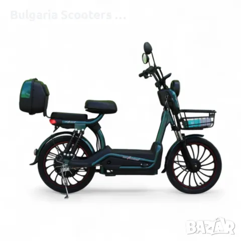 Електрически Мотопед MaxMotors EBZ 20 1200W/60V/20Ah - GREEN, снимка 5 - Мотоциклети и мототехника - 50015432