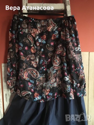 💜💙💜Широка туника с паднал ръкав💄хл/2 хл☑️, снимка 3 - Блузи с дълъг ръкав и пуловери - 42485955