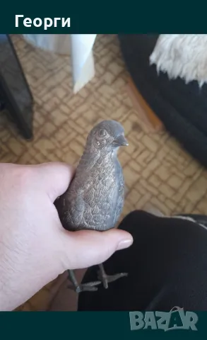 Голяма бронзова птица, снимка 4 - Антикварни и старинни предмети - 50109857