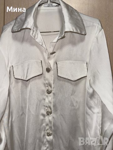 Дамска риза с копчета сърчица, снимка 4 - Ризи - 39226939