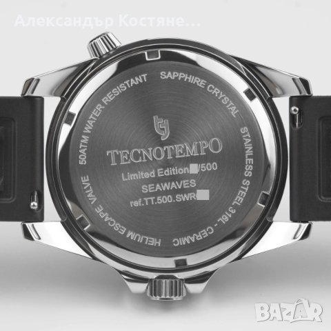 Мъжки часовник Tecnotempo Автоматичен Diver Limited Edition SeaWaves, снимка 5 - Мъжки - 44186045