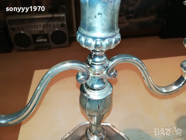 КРАСИВ СВЕЩНИК ЗА 3 СВЕЩИ 0404230850L, снимка 10 - Антикварни и старинни предмети - 40245825