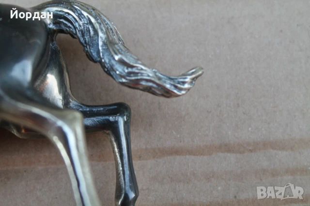 Сребърна фигурка-Кон, снимка 7 - Други ценни предмети - 51392694