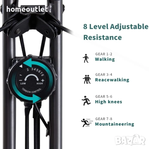 ПРОМОЦИЯ Сгъваем многофункционален велоергометър LONTEK XB-SJ202, снимка 6 - Велосипеди - 50970444