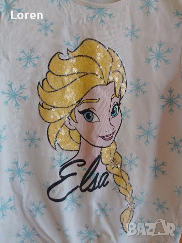 💙⭐Disney⭐💙Детска тениска на Елза , снимка 2 - Детски тениски и потници - 44890448