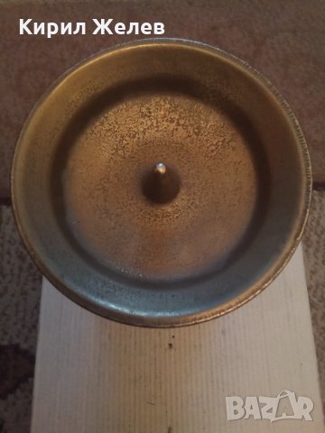 Свещник стар бронзов  24714, снимка 2 - Декорация за дома - 34036524