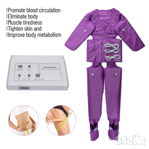 Апарат за лимфен дренаж и инфрачервено отопление, отслабване, целулит, снимка 2 - Козметични уреди - 52034331