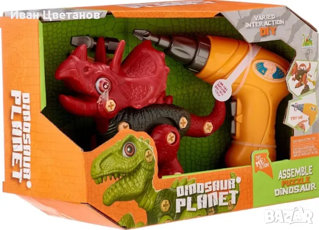 Динозавър за сглобяване с винтоверт – Игра и обучение в едно, снимка 3 - Други - 48790147