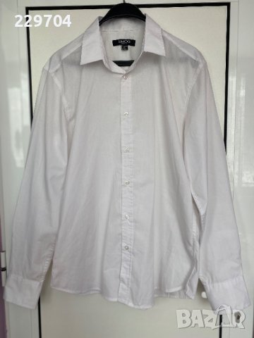 Мъжка Бяла риза , снимка 1 - Ризи - 42412850