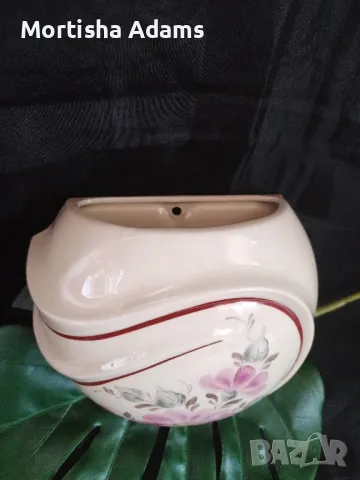 Керамична кашпа , снимка 2 - Саксии и кашпи - 47285606