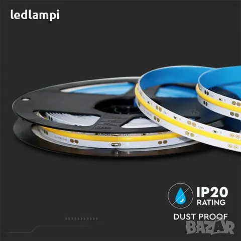 LED лента COB 24V 280LED Неутрално Бяла Светлина, снимка 3 - Лед осветление - 49221303