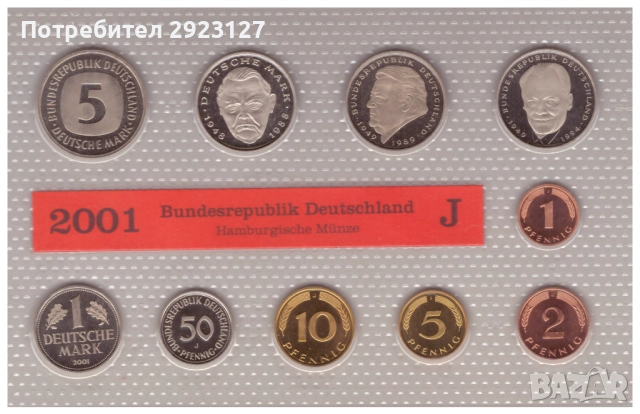МАТИРАН СЕТ ФЕДЕРАЛНА РЕПУБЛИКА ГЕРМАНИЯ 2001 J