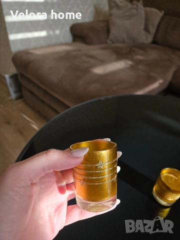 ЗЛАТНИ свещници 2 броя комплект, снимка 4 - Други - 53154585