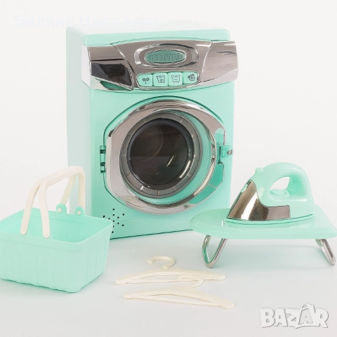 Детски комплект за пране – пералня, ютия и аксесоари, снимка 3 - Други - 51688119