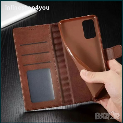 Кожен Калъф Тип Тефтер за Samsung Galaxy S22 / S22+ / Ultra /360 Кейс, снимка 3 - Калъфи, кейсове - 36425195