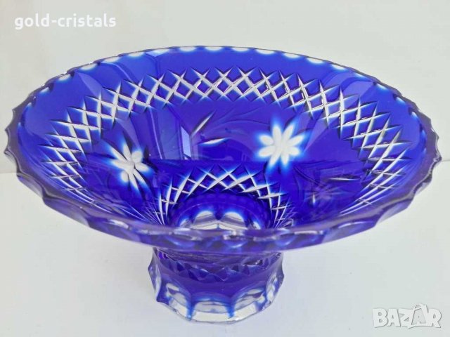 Кристална купа фруктиера, снимка 5 - Антикварни и старинни предмети - 30064361