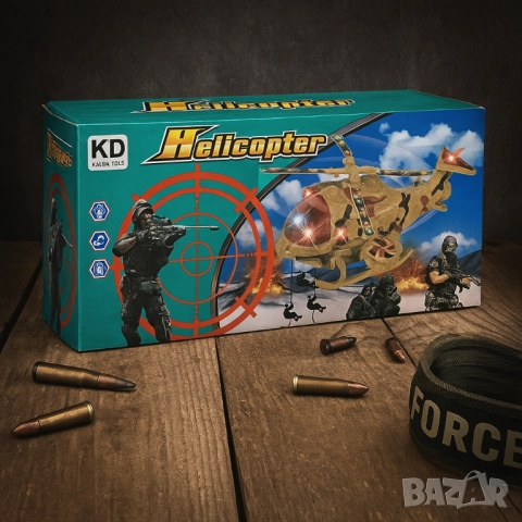 Военен хеликоптер със звук и светлина