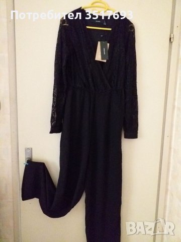 Дамски официален гащеризон Vero moda XS / S дантела, снимка 2 - Гащеризони - 38429383