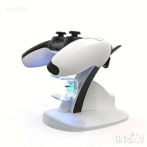 Зарядна станция за PlayStation 5 контролери, снимка 7 - Аксесоари - 48263288