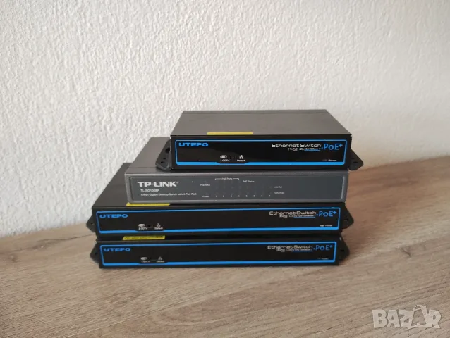 4 броя POE Switch Utepo / Tp-Link