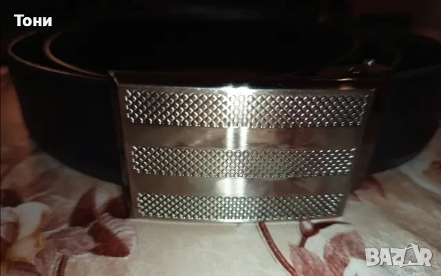 Нов Стилен Мъжки Колан Изцяло от Естествена Кожа 130см., снимка 2 - Колани - 52790927