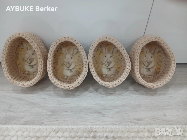 Ръчно изработени великденски кошнички., снимка 15 - Други - 54024569