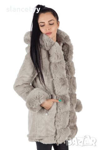 Двулицево яке/парка в бежов цвят, снимка 6 - Якета - 44445539