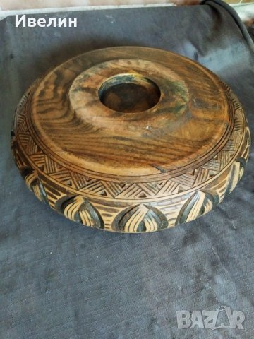 стара дървена купа, снимка 3 - Антикварни и старинни предмети - 29301935