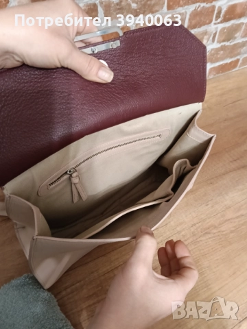 Дамска чанта от естествена кожа , снимка 9 - Чанти - 52674129
