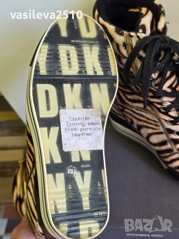 DKNY оригинални дамски кецове на платформа , снимка 10 - Кецове - 53892217