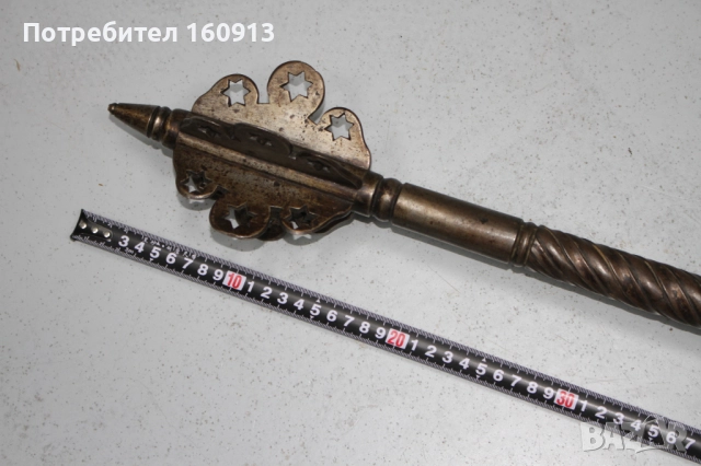 Оригинален Старинен Османски Азиатски Боен Буздоган . , снимка 13 - Антикварни и старинни предмети - 51443200