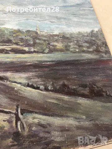 Стара майсторска картина - Пейзаж, снимка 5 - Картини - 49210731