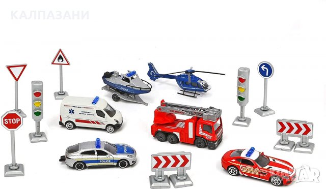 MAJORETTE - Big S.O.S Theme Set 212058587038, снимка 2 - Коли, камиони, мотори, писти - 32049553