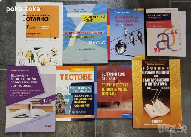 Помагала за 7 клас, НВО, снимка 2 - Учебници, учебни тетрадки - 55970522