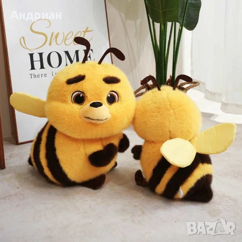 Плюшени пчелички - мека играчка пчеличка 25/33/40 см, снимка 3 - Плюшени играчки - 53886603