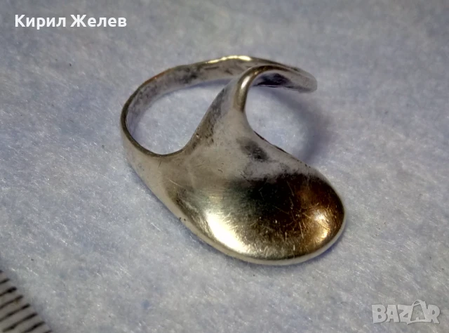 ШАРМАНТЕН СРЕБЪРЕН ПРЪСТЕН СРЕБРО 925 ФЕШЪН АРТ ДИЗАЙН БИЖУ 48635