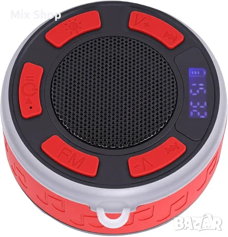 Нова Bluetooth тонколона за баня, безжична преносима тонколона с RGB LED светлина, снимка 4 - Друга електроника - 55741154