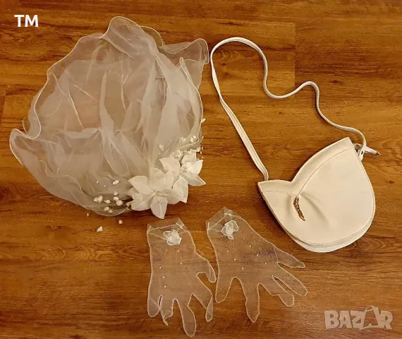 Булчинска рокла + було + чантичка +  ръкавици, снимка 2 - Рокли - 49867263