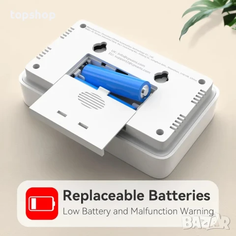 Нов CPVAN аларма с детектор за въглероден окис, 3-в-1 CO детектор 10 години живот на сензора..., снимка 3 - Друга електроника - 50552467