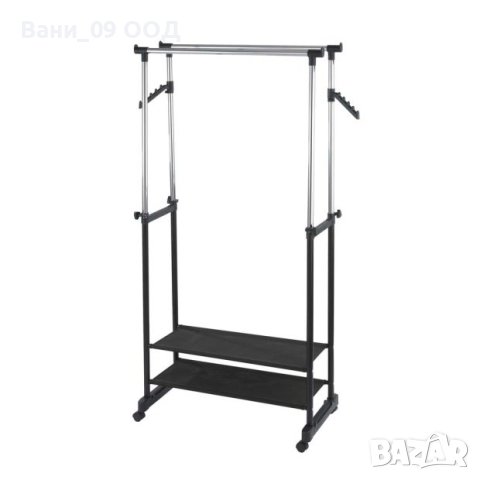 Подвижен щендер с етажерки и допълнителни закачалки, снимка 4 - Закачалки - 42862781