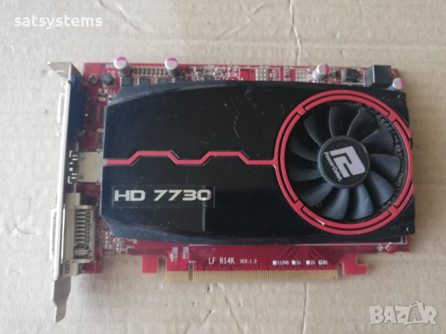 Видео карта AMD Radeon PowerColor HD AX7730 4096MB GDDR3 128bit PCI-E, снимка 1 - Видеокарти - 42127436