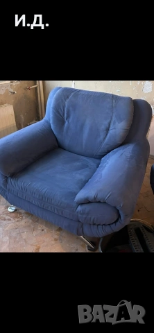 Диван и два фотьойла-120 евро, снимка 2 - Дивани и мека мебел - 53356789