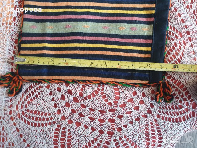 Автентична вълнена ръчнотъкана овчарска торбичка, снимка 2 - Антикварни и старинни предмети - 35558010