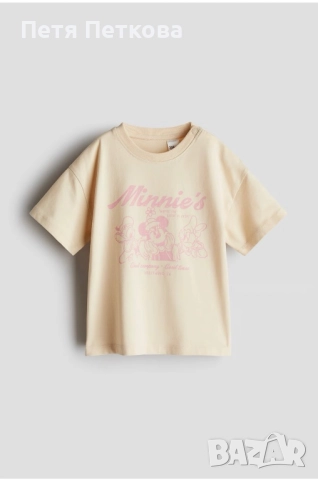 H&M НОВА тениска с принтиран мотив “Minnie Mouse” размер: 80