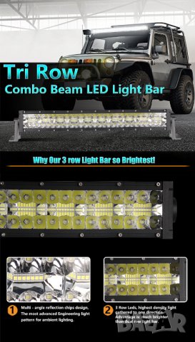 Лed bar  22"  390 W, снимка 3 - Аксесоари и консумативи - 34147172