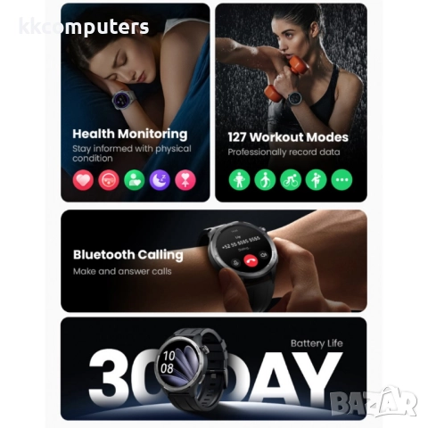 HAYLOU Solar Neo LS21 Смарт часовник- 1.53", 127 Спорт, 24/7 сърдечен ритъм, кислород в кръвта, кръв, снимка 4 - Смарт часовници - 52536915