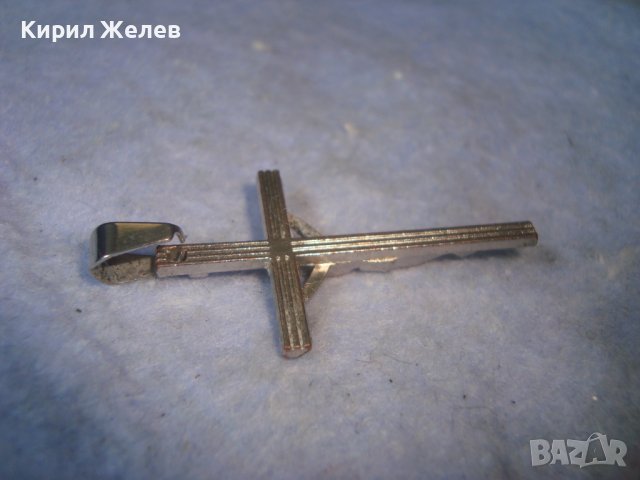 СТАРО ПОСРЕБРЕНО РАЗПЯТИЕ НАГРЪДНО КРЪСТЧЕ 32011, снимка 7 - Колиета, медальони, синджири - 36950715