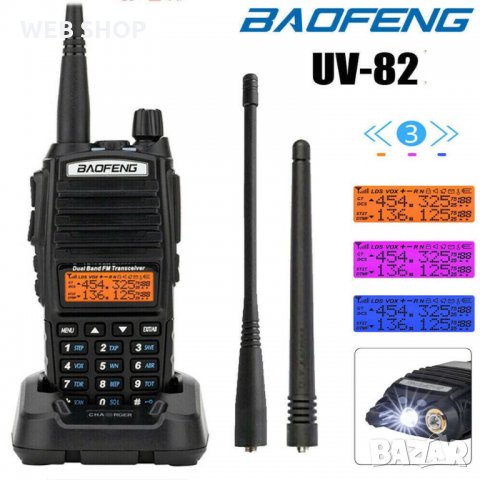 Професионална радиостанция BAOFENG UV-82 DUAL BAND, снимка 1