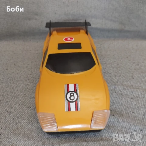 Стара Рядка Българска Соц Пластмасова Играчка на Батерии Кола Мерцедес C111, снимка 3 - Колекции - 51217025